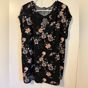 CURE. Women’s Black Floral Blouse